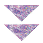 Purple Holographic Print Dog Bandana