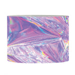 Purple Holographic Print Drum Lamp Shade