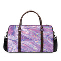Purple Holographic Print Duffel Bag