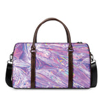 Purple Holographic Print Duffle Bag