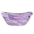 Purple Holographic Print Fanny Pack