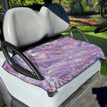 Purple Holographic Print Golf Cart Seat Cover