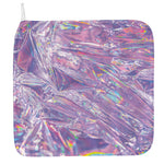 Purple Holographic Print Hand Towel