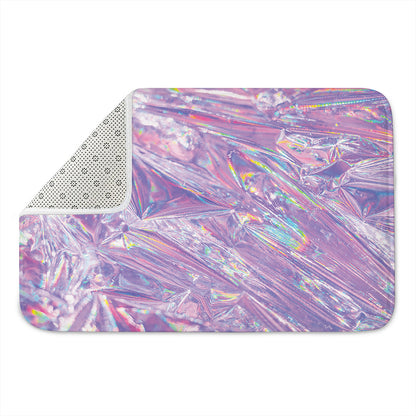 Purple Holographic Print Indoor Door Mat
