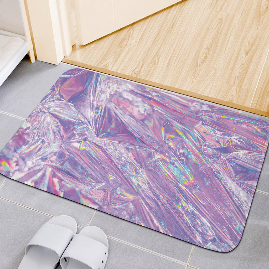 Purple Holographic Print Indoor Door Mat