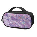 Purple Holographic Print Insulin Cooler Travel Case