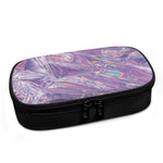 Purple Holographic Print Insulin Cooler Travel Case