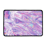 Purple Holographic Print Kitchen Mat