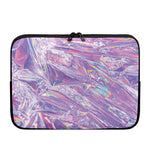 Purple Holographic Print Laptop Sleeve