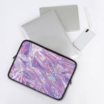 Purple Holographic Print Laptop Sleeve