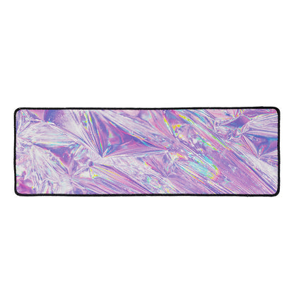 Purple Holographic Print Long Kitchen Mat