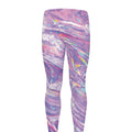 Purple Holographic Print Men's Leggings