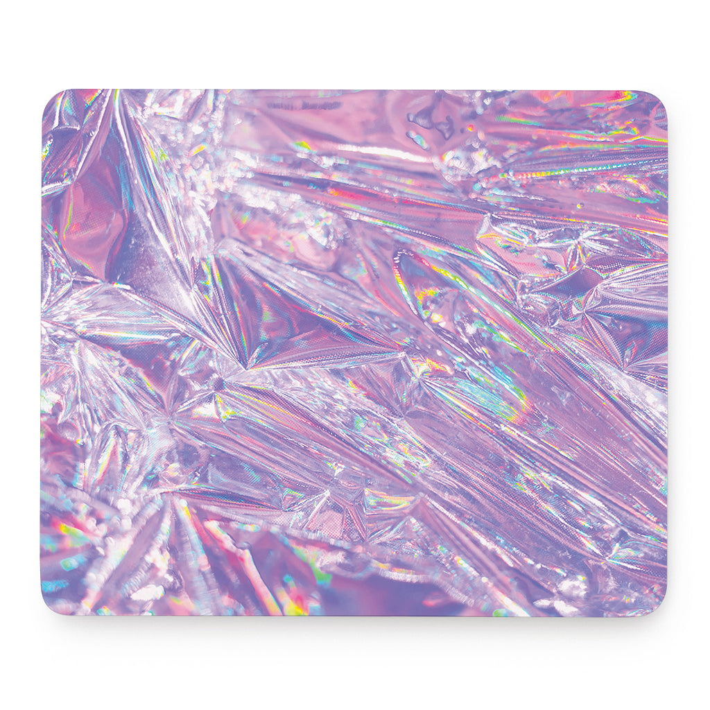 Purple Holographic Print Mouse Pad