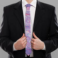 Purple Holographic Print Necktie