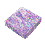 Purple Holographic Print Outdoor Seat Cushion Cover