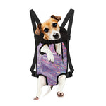 Purple Holographic Print Pet Carrier Backpack