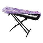 Purple Holographic Print Piano Keyboard Cover