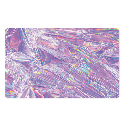 Purple Holographic Print Polyester Doormat