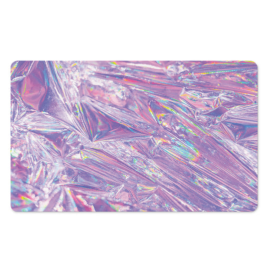 Purple Holographic Print Polyester Doormat