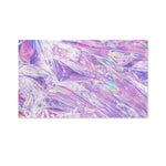 Purple Holographic Print Polyester Flag