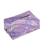 Purple Holographic Print Rectangle Tissue Box Cover