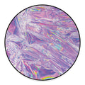 Purple Holographic Print Round Floor Mat