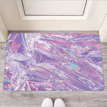 Purple Holographic Print Rubber Doormat