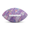 Purple Holographic Print Rugby Ball