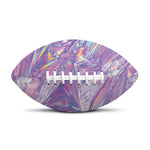 Purple Holographic Print Rugby Ball