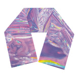 Purple Holographic Print Scarf