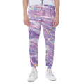 Purple Holographic Print Joggers