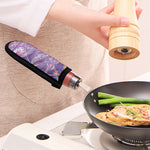 Purple Holographic Print Skillet Handle Cover