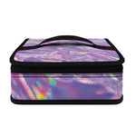 Purple Holographic Print Small Lunch Bag
