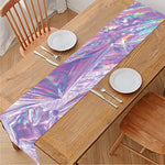 Purple Holographic Print Table Runner
