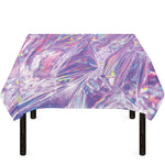 Purple Holographic Print Tablecloth
