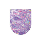 Purple Holographic Print Toilet Lid Cover
