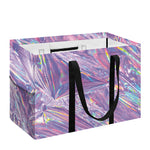 Purple Holographic Print Utility Tote Bag