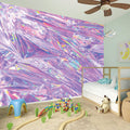 Purple Holographic Print Wall Sticker