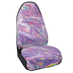 Purple Holographic Print Waterproof Car Seat Cover