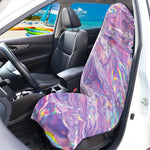 Purple Holographic Print Waterproof Car Seat Cover
