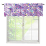 Purple Holographic Print Window Valance