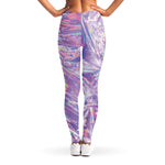Purple Holographic Print Women's Leggings