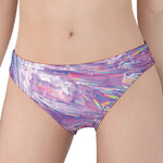 Purple Holographic Print Women's Panties