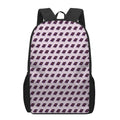 Purple Holy Bible Pattern Print 17 Inch Backpack