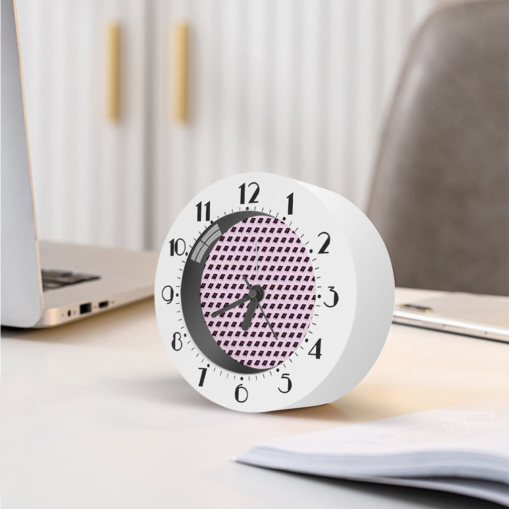Purple Holy Bible Pattern Print Alarm Clock