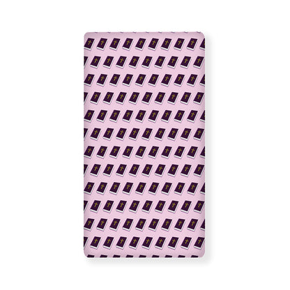 Purple Holy Bible Pattern Print Baby Crib Sheet