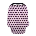 Purple Holy Bible Pattern Print Baby Seat Cover