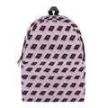 Purple Holy Bible Pattern Print School Backpack