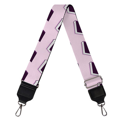 Purple Holy Bible Pattern Print Bag Strap