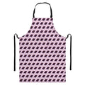 Purple Holy Bible Pattern Print Bib Apron With Pocket